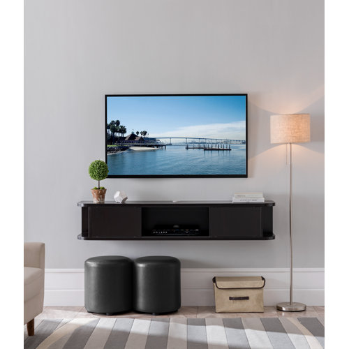 Wrought Studio Keim Solid Wood Floating TV Stand for TVs up to 70